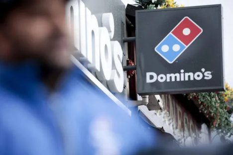 Domino's Pizza sign.