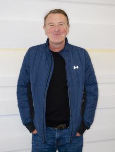Phil Tufnell on the set of Good Morning Britain.