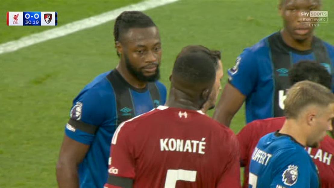 Antoine Semenyo, subject of racist abuse from a Liverpool fan.