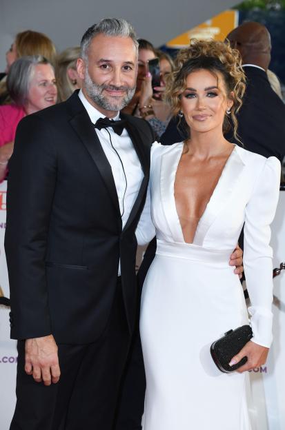 Dane Bowers and Laura Anderson arriving at the National Television Awards 2021.