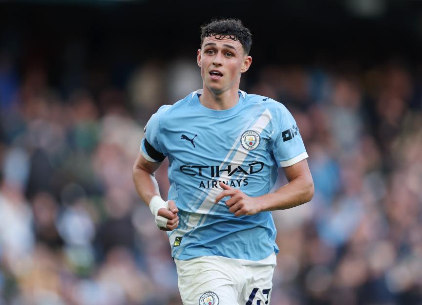 Phil Foden of Manchester City in action.