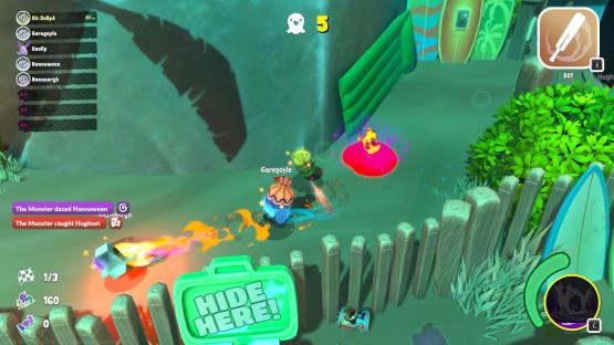 Gameplay screenshot of a cartoon-style monster game.