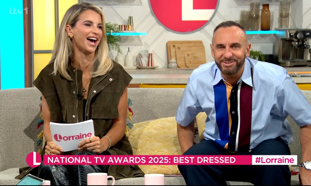 Watch the moment Vogue Williams takes a savage swipe at Molly-Mae’s NTA win live on Lorraine