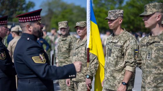 Brave Ukrainian soldiers fighting Putin will march with Brit troops in VE Day celebrations
