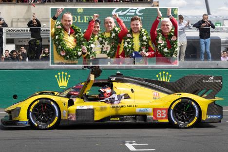 F1 icon wins Le Mans 24 Hours race more than a decade on from horror crash that almost killed him and broke 42 bones