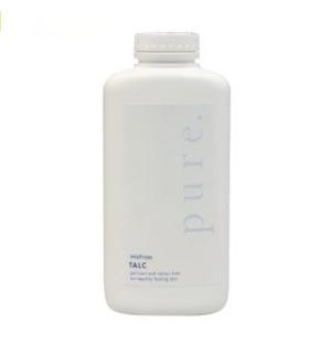 Bottle of Waitrose Pure Sensitive Talc powder.