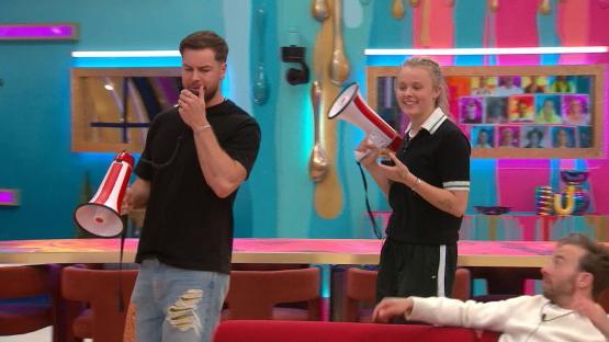 JoJo Siwa and Chris Hughes on Celebrity Big Brother.
