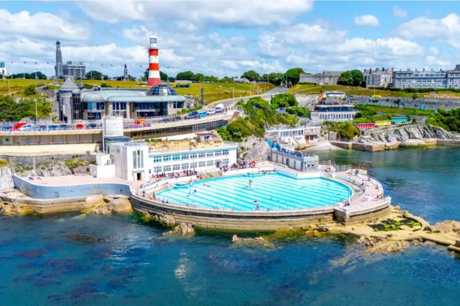 Treasured art-deco lido on UK seafront opens new cove, pool and cafe in £4.5million revamp