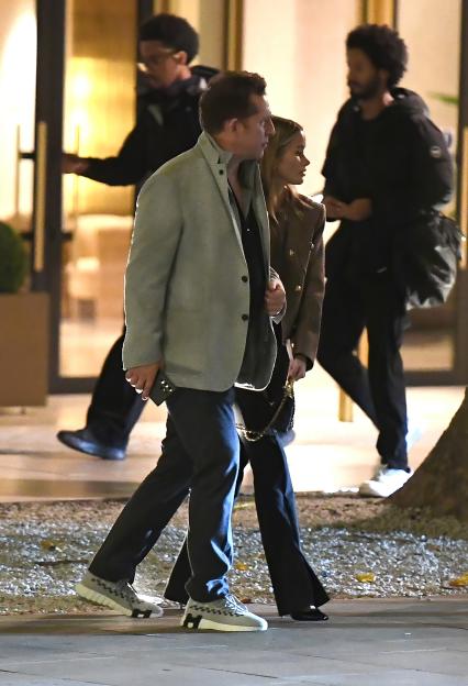 Nick Candy is pictured hand in hand with a mystery woman in Mayfair.