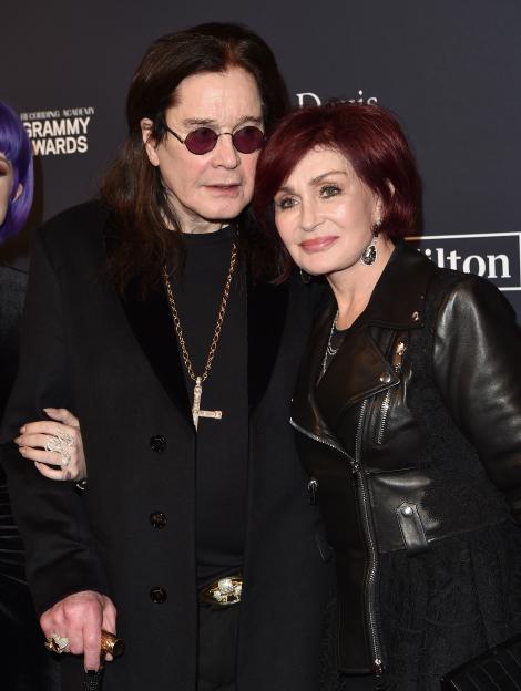 Ozzy and Sharon Osbourne at the Grammy Awards.