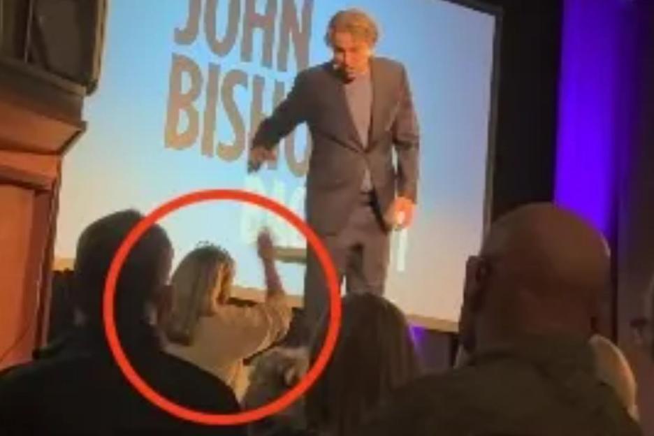 Watch the moment fuming John Bishop calls security to kick ‘aggressive’ audience member out of show – and gets cheered