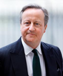 Portrait of David Cameron.