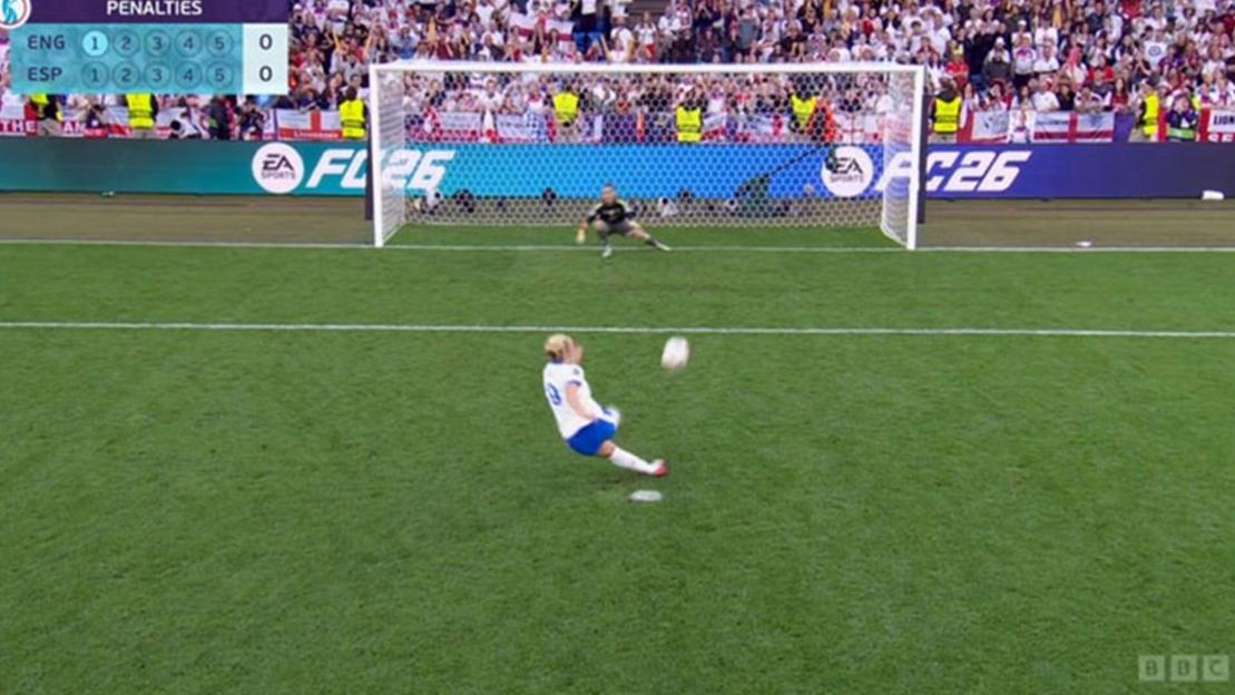 Beth Mead scores penalty then misses after being forced to retake it under bizarre rule in Euros final