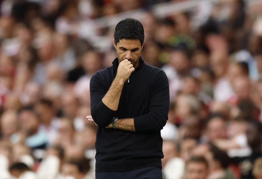 Soccer Football - Friendly - Arsenal v Villarreal - Emirates Stadium, London, Britain - August 6, 2025 Arsenal manager Mikel Arteta Action Images via Reuters/Peter Cziborra