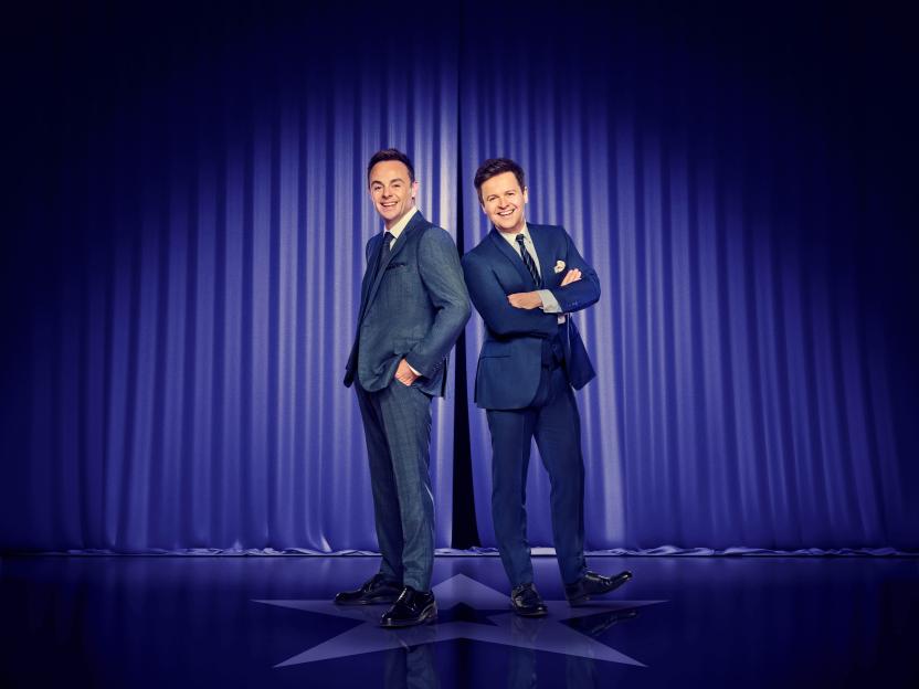 Ant and Dec on a stage.
