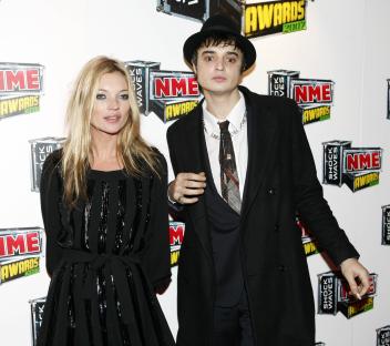 Kate Moss and Pete Doherty at the Shockwaves NME Awards 2007.