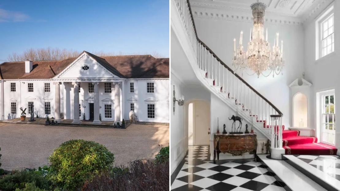 90s TV star slashes price of massive White House inspired mansion again to move into ‘tiny flat’