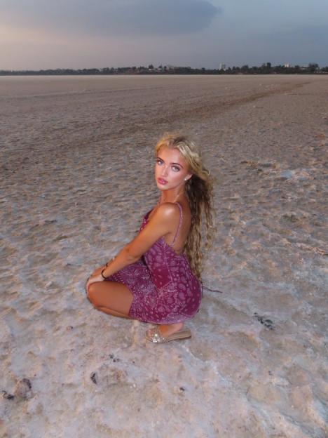 Princess Andre poses on the beach during another sunny holiday, while brother Junior looks trendy in double denim back in London - both living the high life!, , https://www.instagram.com/officialjunior_andre/, https://www.instagram.com/princess_andre/