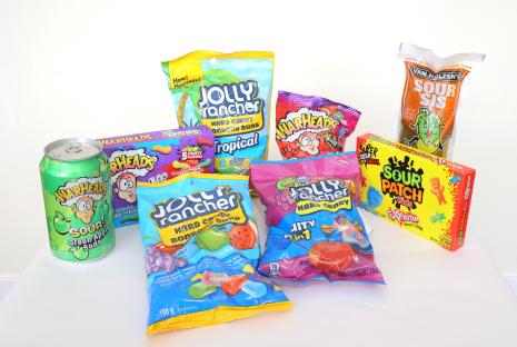 Assortment of banned American sweets and drinks.