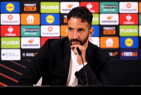 Ruben Amorim at a press conference.