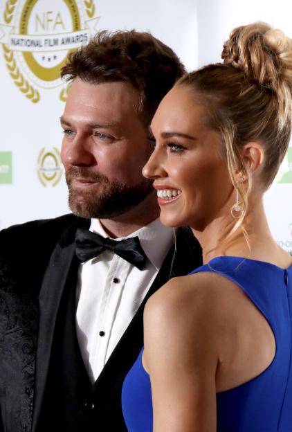 Brian McFadden and Danielle Parkinson at the National Film Awards.