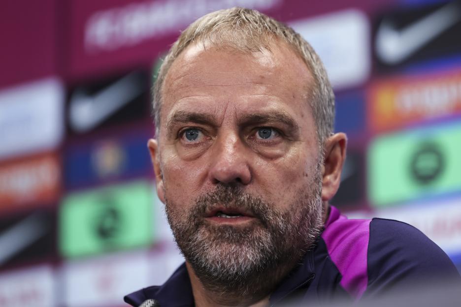 FC Barcelona Training Day in Barcelona - Hansi Flick Press Conference