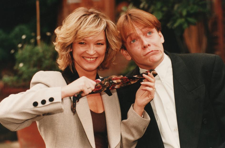 Photo of Gillian Taylforth and Adam Woodyatt.