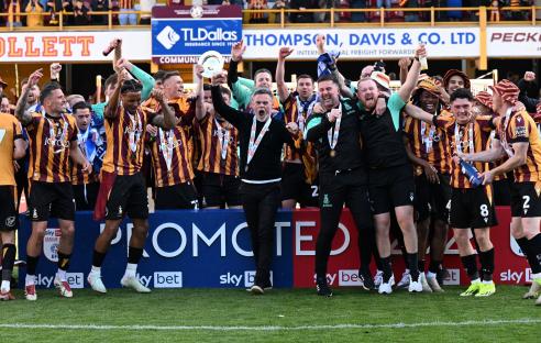 ‘Celebrating with someone’s nan’s dinner plate’ – Bradford trolled over trophy for finishing third in League Two
