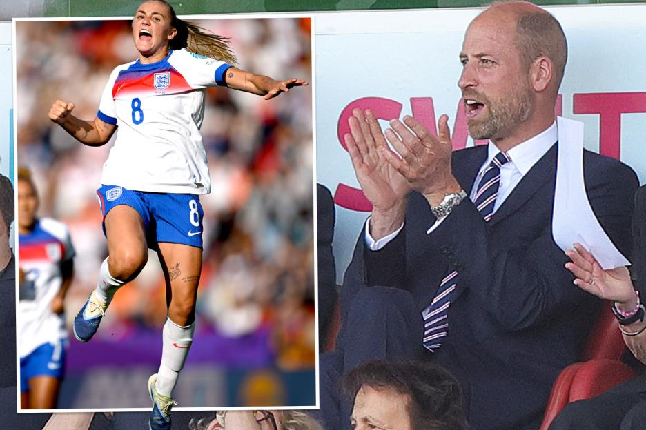 Prince William cheers on Lionesses to victory in Zurich as they win 4-0 in Euro 2025 match against Netherlands