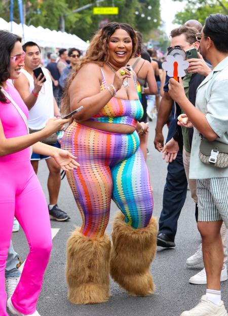 Lizzo at the WeHo Pride Parade.