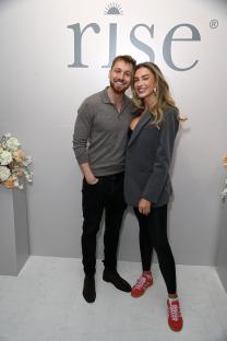 Sam Thompson and Zara McDermott at the RISE clothing brand showcase.