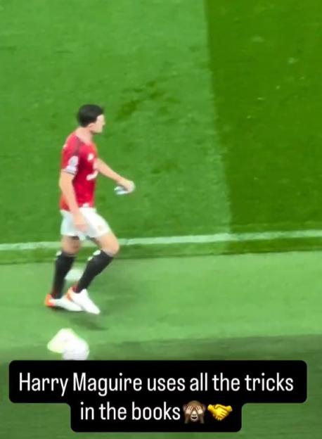 'Elite football IQ' - Harry Maguire spotted engaging in dark arts after being subbed vs Chelsea in unseen footage