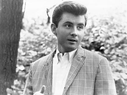 Black and white photo of Johnny Tillotson.