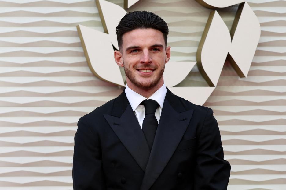 Declan Rice at the PFA awards.