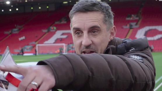 ‘Upset’ Jamie Carragher has to be called into Sky Sports camera shot by Gary Neville live on TV