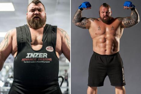 Eddie Hall reveals incredible body transformation after losing 77 lbs from World’s Strongest Man weight
