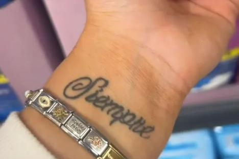 Woman left mortified when she steps into a store & realises her and boyfriend’s matching tattoos was a terrible mistake