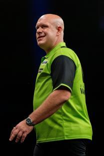 Michael van Gerwen at the BetMGM Premier League Darts.