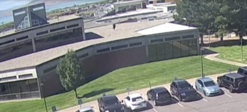 Chilling CCTV shows Charlie Kirk sniper jump from roof and escape after fatal shot as net closes in