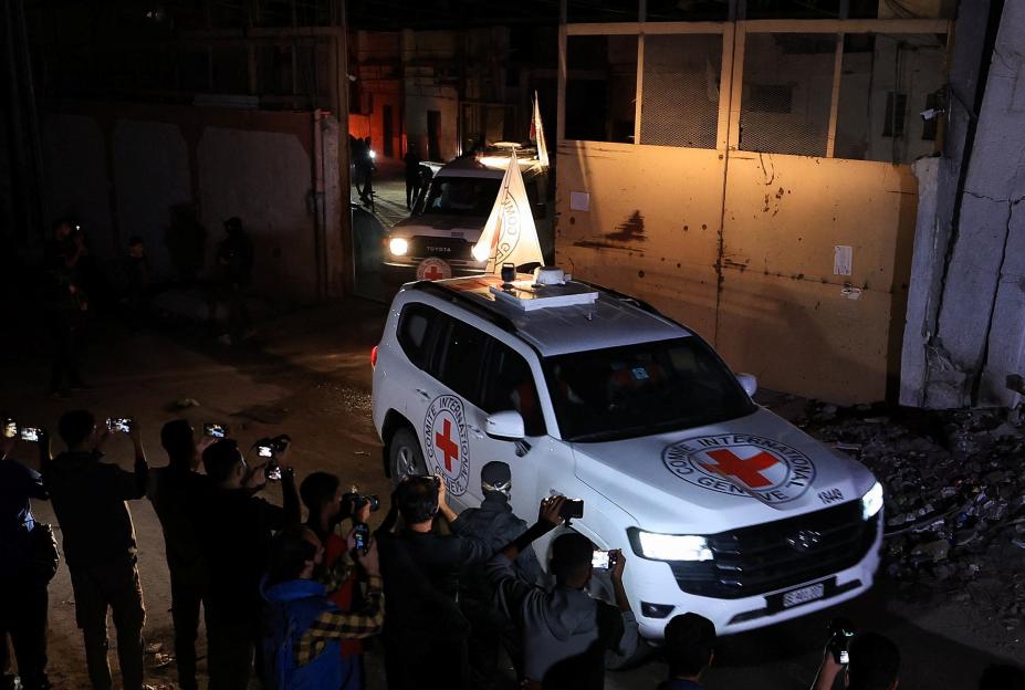 Red Cross receives bodies of hostages from Hamas as part of Gaza ceasefire swap