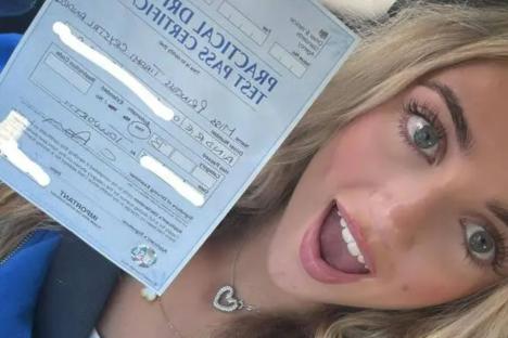 Katie Price’s daughter Princess, 17, celebrates passing driving test with snap of license after mum was banned SIX times