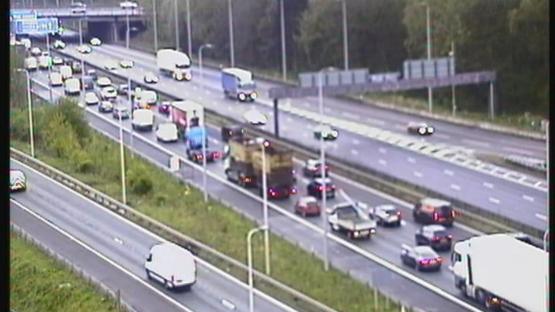 M6 shut ALL night after huge lorry blaze sparking rush-hour chaos with drivers stuck in long queues