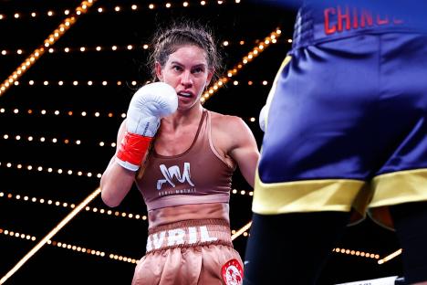 Avril Mathie boxing.