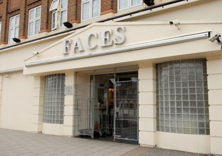 The Faces nightclub entrance.
