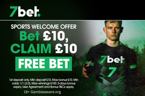 7bet betting offer: Bet £10 and get a £10 free bet when you join today