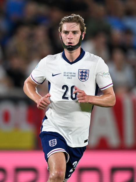 Alex Scott of England U21 at the National Football Stadium during the UEFA U21 European Championship final match.