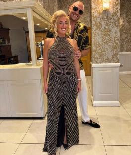 Paris and Tyson Fury at a formal event.