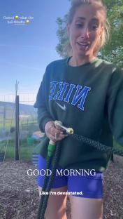 Stacey Solomon expressing disappointment after losing a BAFTA award.