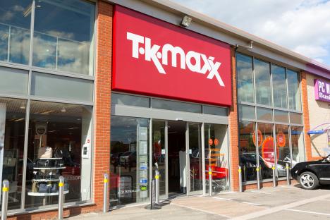 T.K. Maxx store entrance.