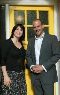 Kirstie Allsopp and Phil Spencer, presenters of the TV show *Location Location Location*.